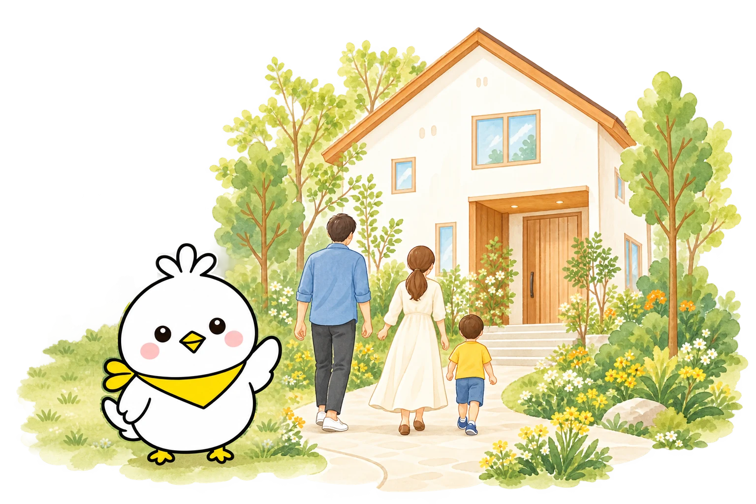 家と家族のこれからの暮らしを案内するナナちゃん